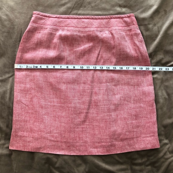 Ann Taylor LOFT linen/rayon red and white EUC - Picture 4 of 8